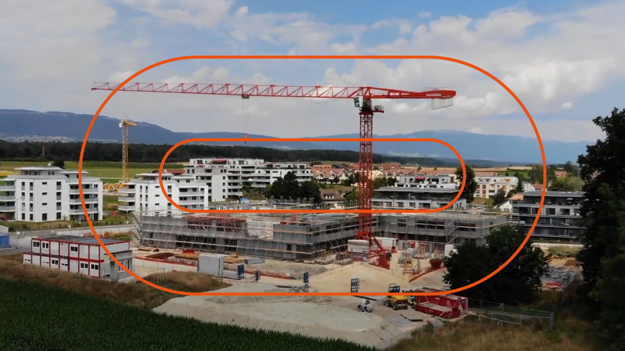 Chantier Complexe des Chavannes en cours de travaux
