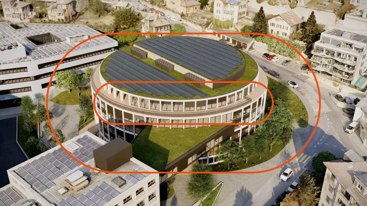 Visualisation projet Jaquet-Droz 7 Neuchâtel 
