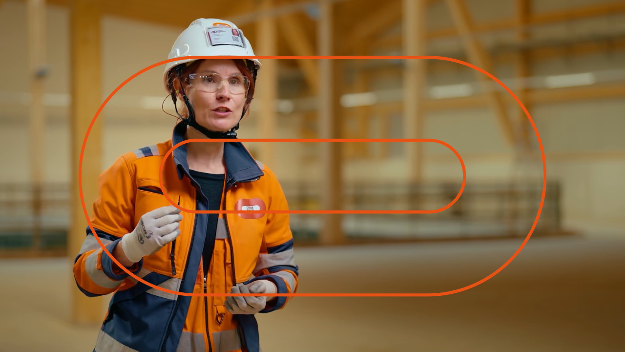 Collaboratrice de Losinger Marazzi sur chantier