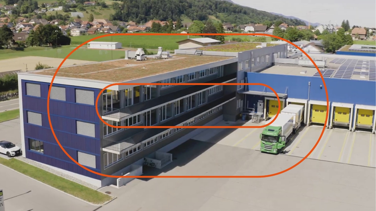 Image du projet Volg à Oberbipp avc l'ellipse de marque Losinger Marazzi