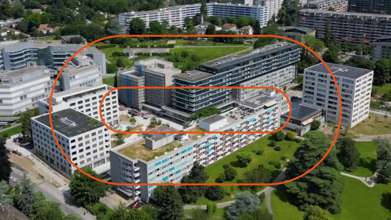 Vue drône du projet Côté Parc
